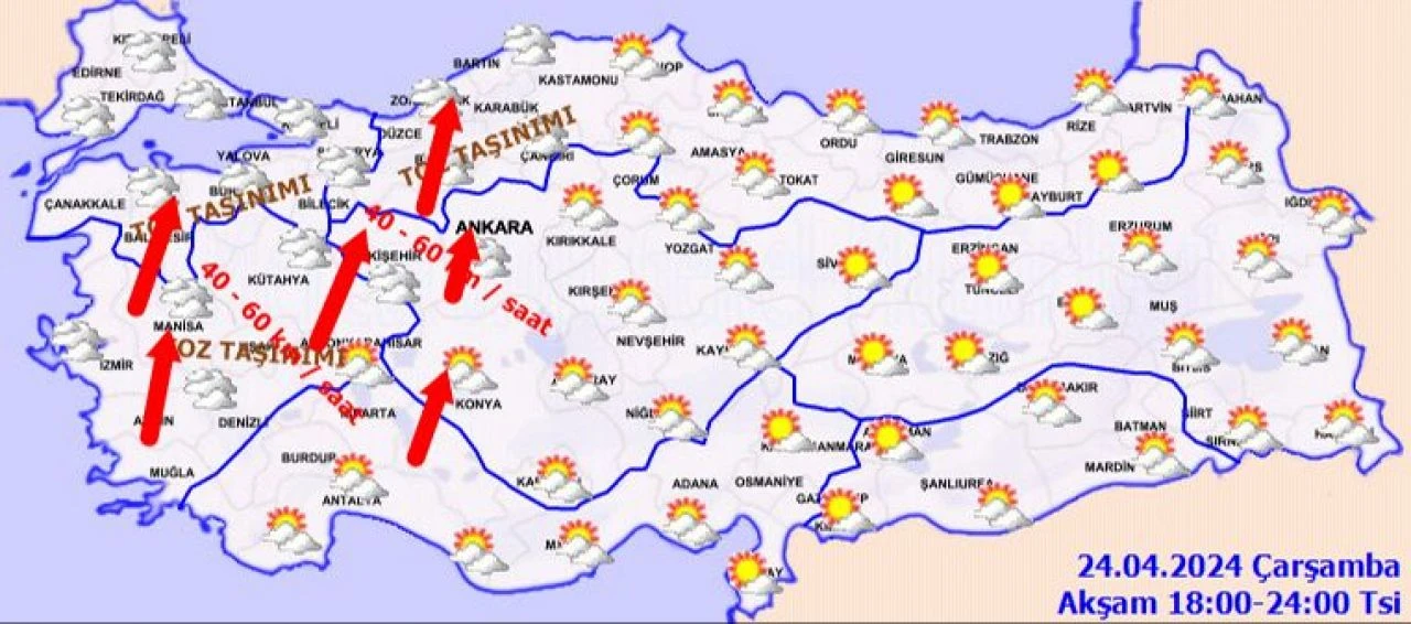 Meteoroloji’den 24 Nisan Çarşamba hava durumu raporu! Fırtına ve sağanak uyarısı