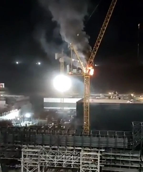 Akkuyu Nükleer Güç Santrali'nde yangın: Alevler geceyi aydınlattı
