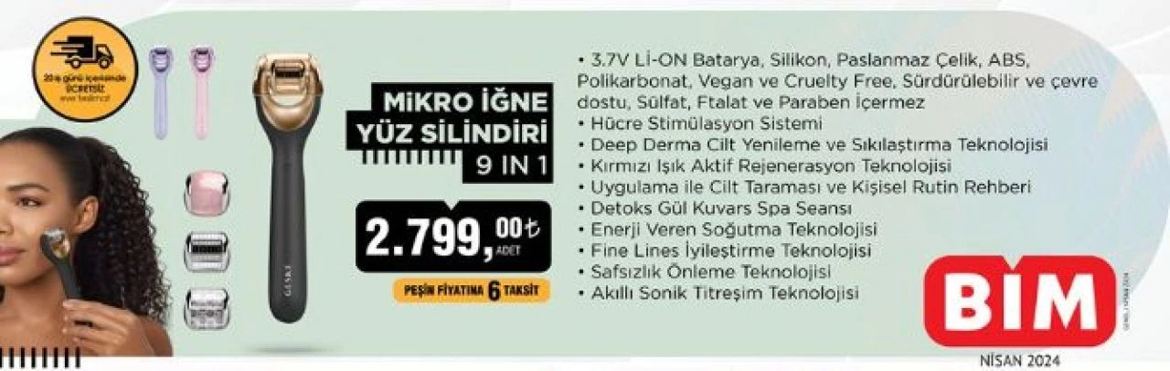 BİM Aktüel cilt bakım ürünlerindeki indirim için son gün Salı! Siyah nokta temizleyici, Yüz kaldırma cihazı ve daha fazlası - 5. Resim