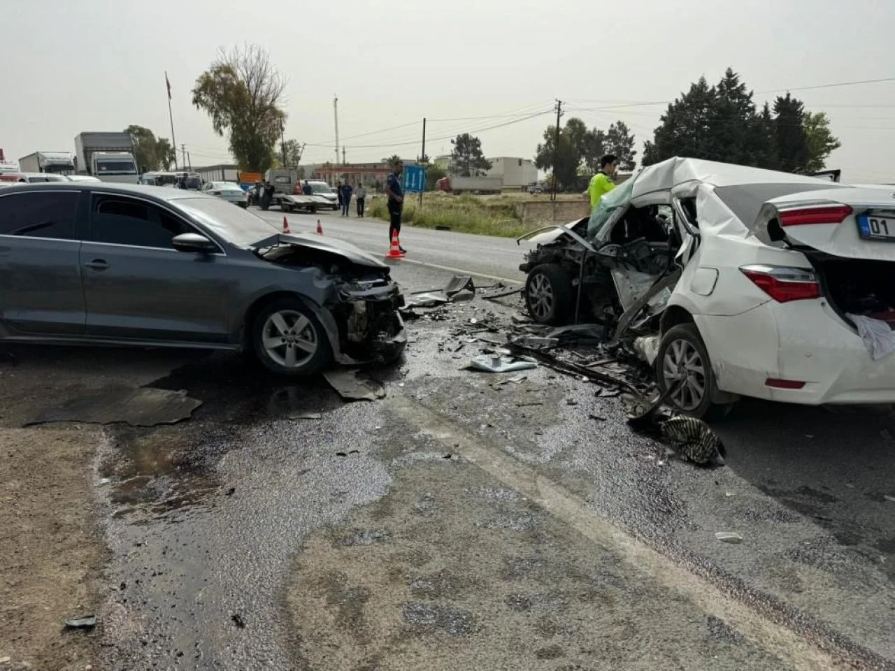 Şanlıurfa'da zincirleme kaza: 2'si ağır 7 yaralı - 3. Resim
