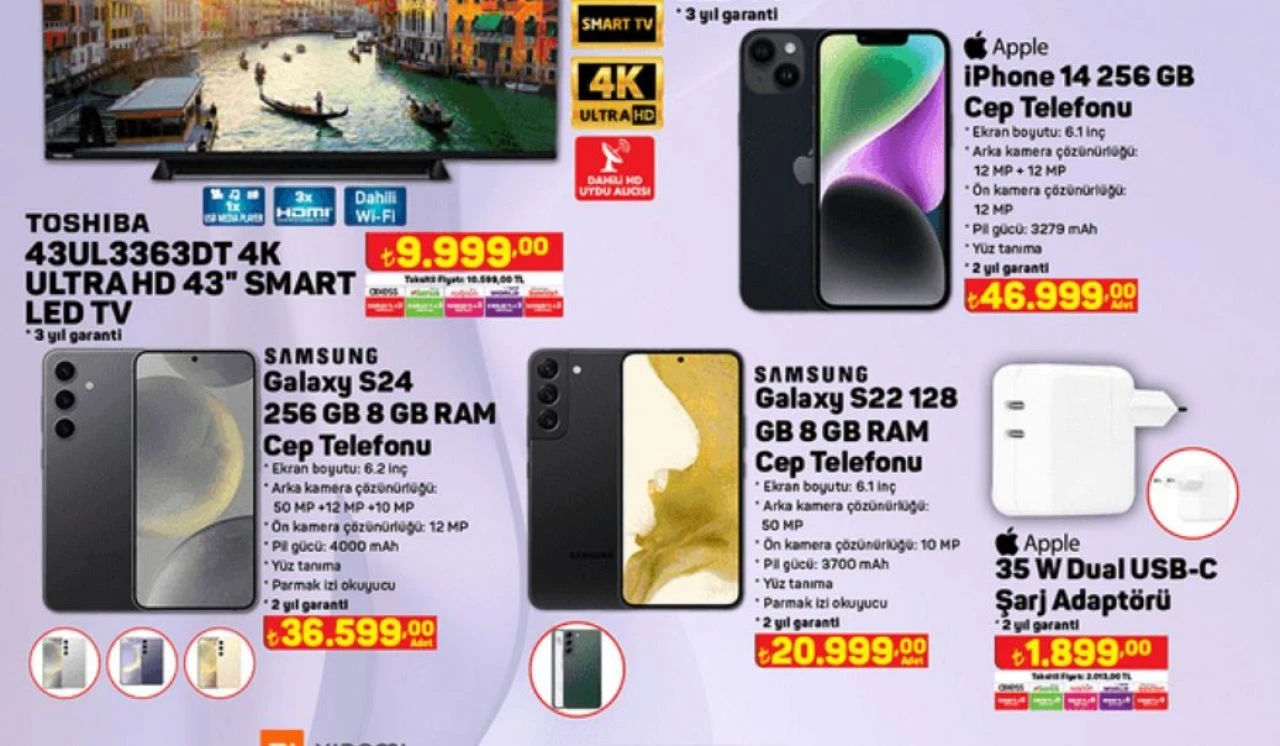 Bu hafta A101'de iPhone 14 ve Galaxy S24 satışa çıkıyor - 1. Resim