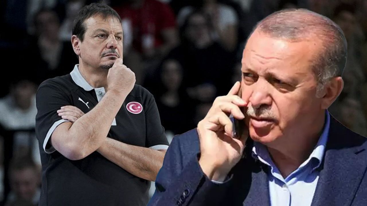 Cumhurbaşkanı Erdoğan&#039;dan Ergin Ataman&#039;a destek telefonu