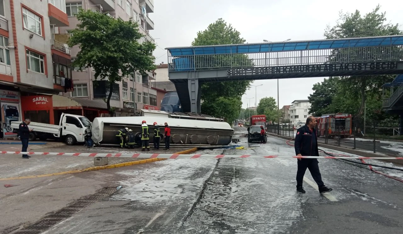 Kocaeli'de korku dolu anlar! Yol trafiğe kapatıldı, evler boşaltıldı - 2. Resim