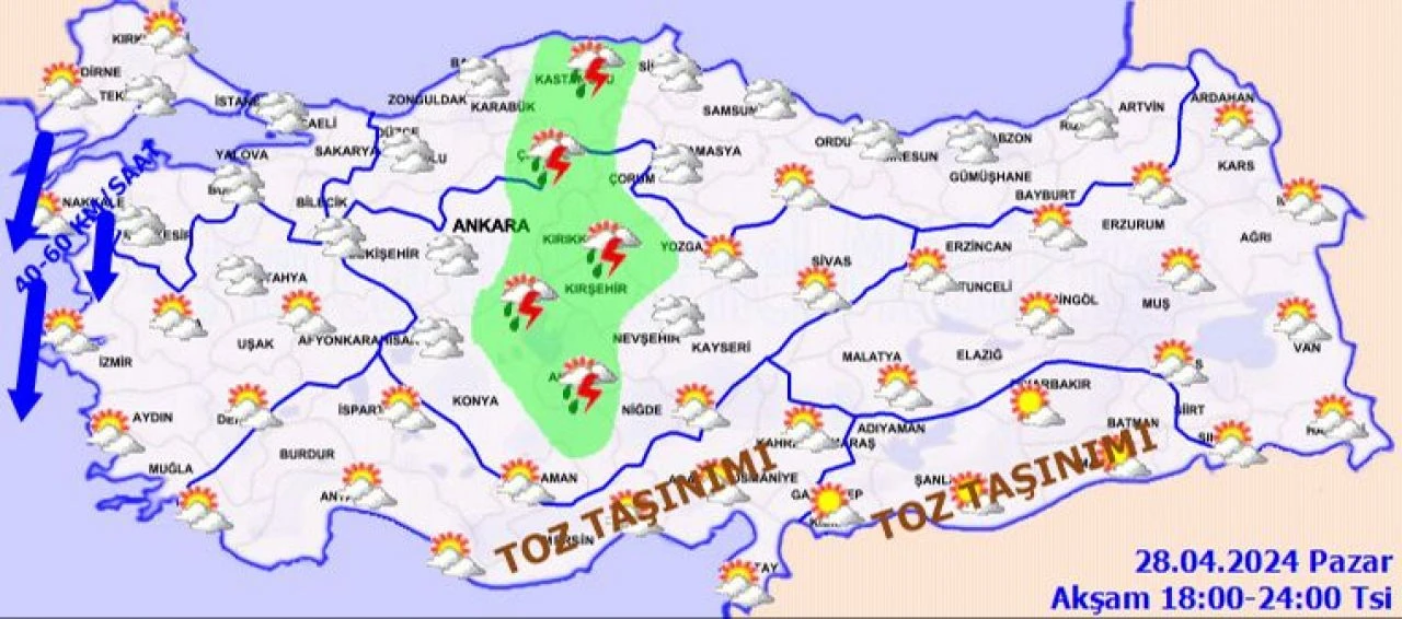 Meteoroloji uyardı: Şiddetli yağmur ve sel riski! İstanbul, Ankara, İzmir ve il il 28 Nisan hava durumu raporu - 4. Resim