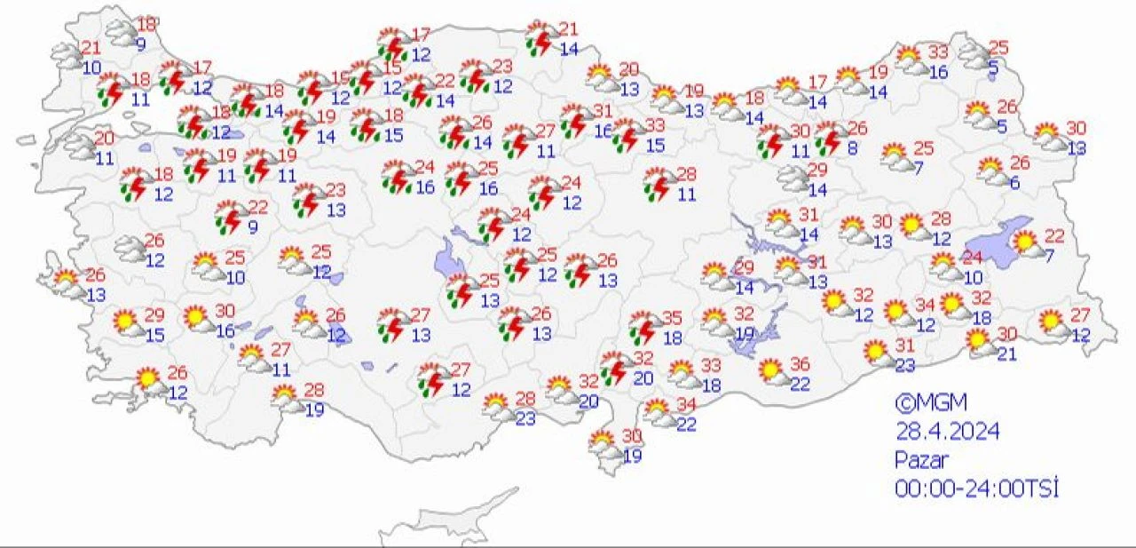 Meteoroloji uyardı: Şiddetli yağmur ve sel riski! İstanbul, Ankara, İzmir ve il il 28 Nisan hava durumu raporu - 1. Resim