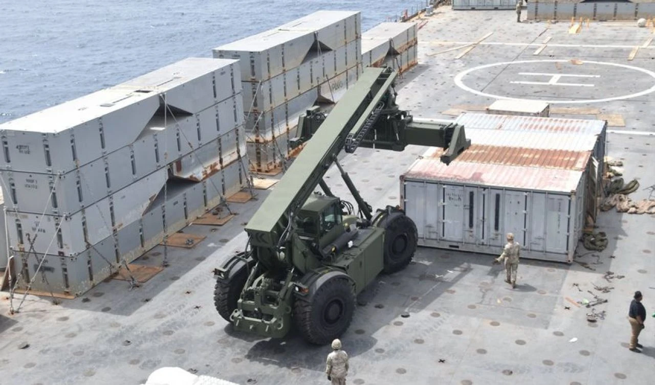 ABD'nin Doğu Akdeniz'deki yapay limanı! Yayınlanan fotoğraftaki detay gündem oldu - 2. Resim