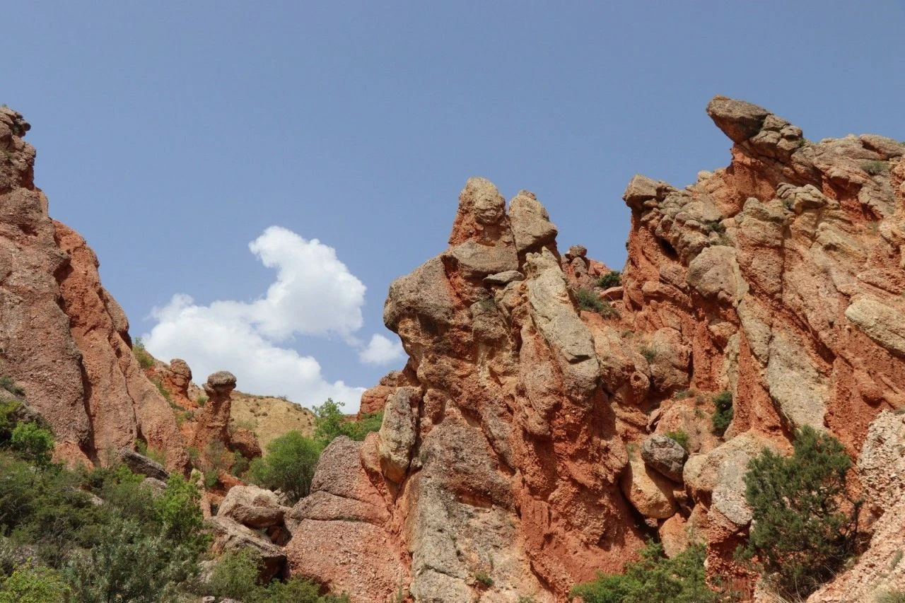 Neredeyse kimse bilmiyor! İnsan yüzü şekilleriyle süslü Ejder Vadisi görenleri büyülüyor - 2. Resim