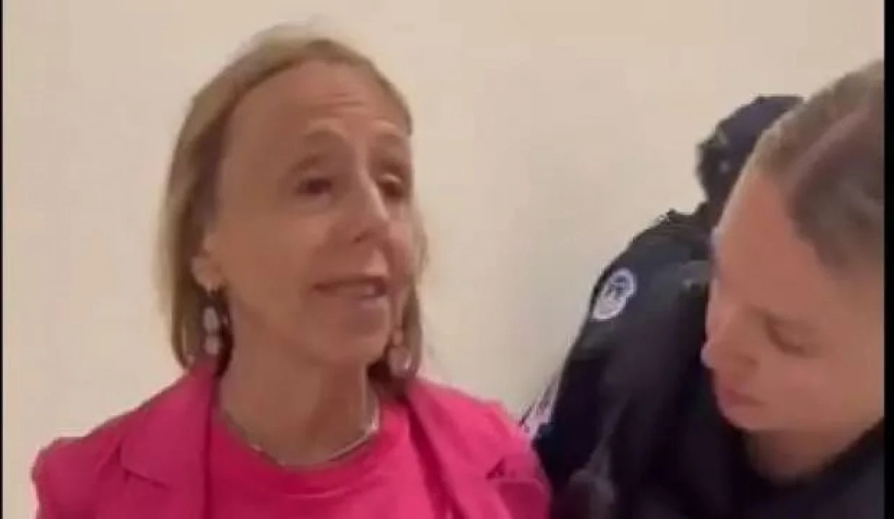 ABD'de Filistin destekçisi Yahudi kadın böyle tutuklandı - 1. Resim
