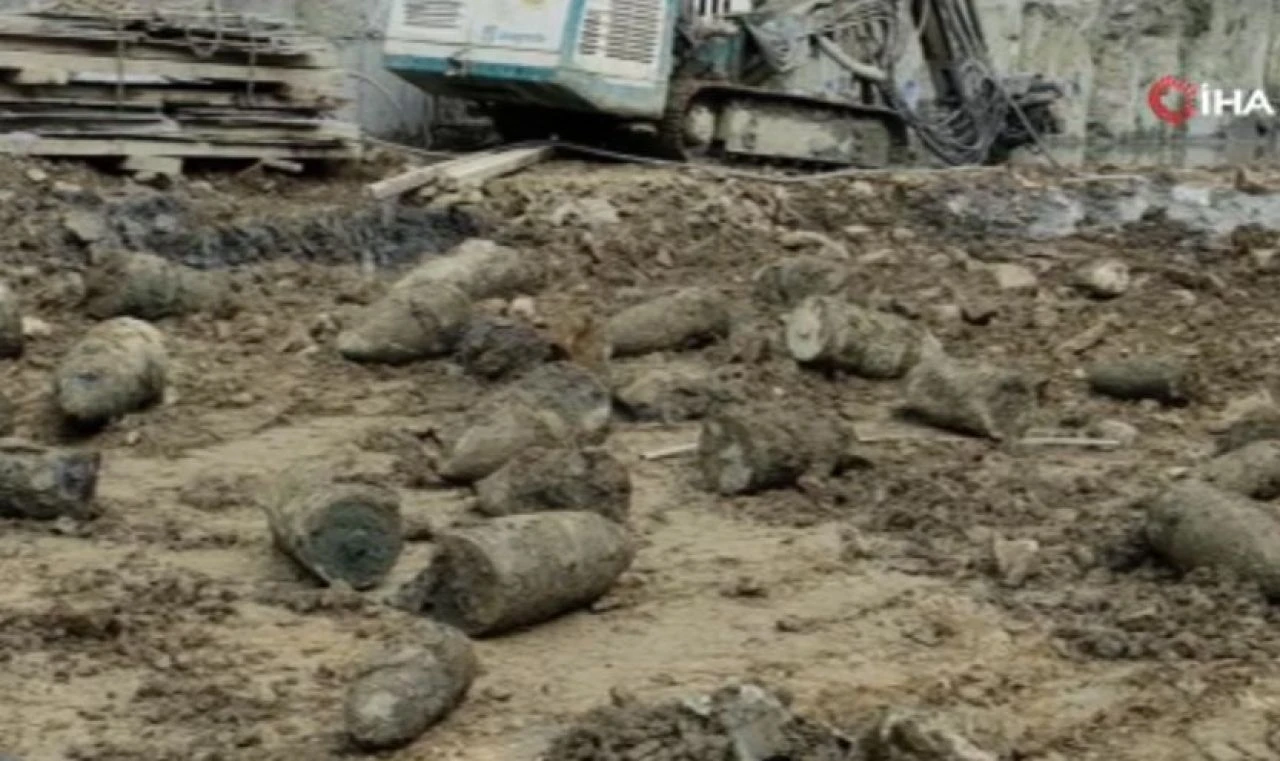 Beyoğlu'nda okul inşaatında askeri mühimmat bulundu