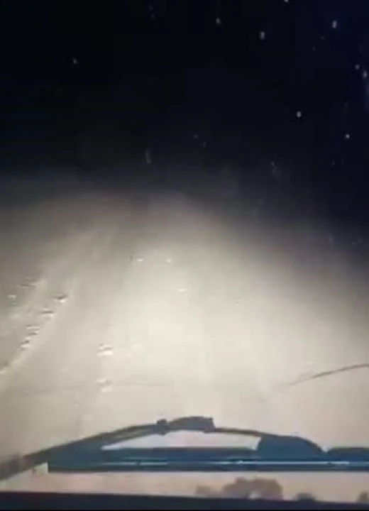 Ardahan mayıs ayında havada kar görünce şaşırdı - 1. Resim