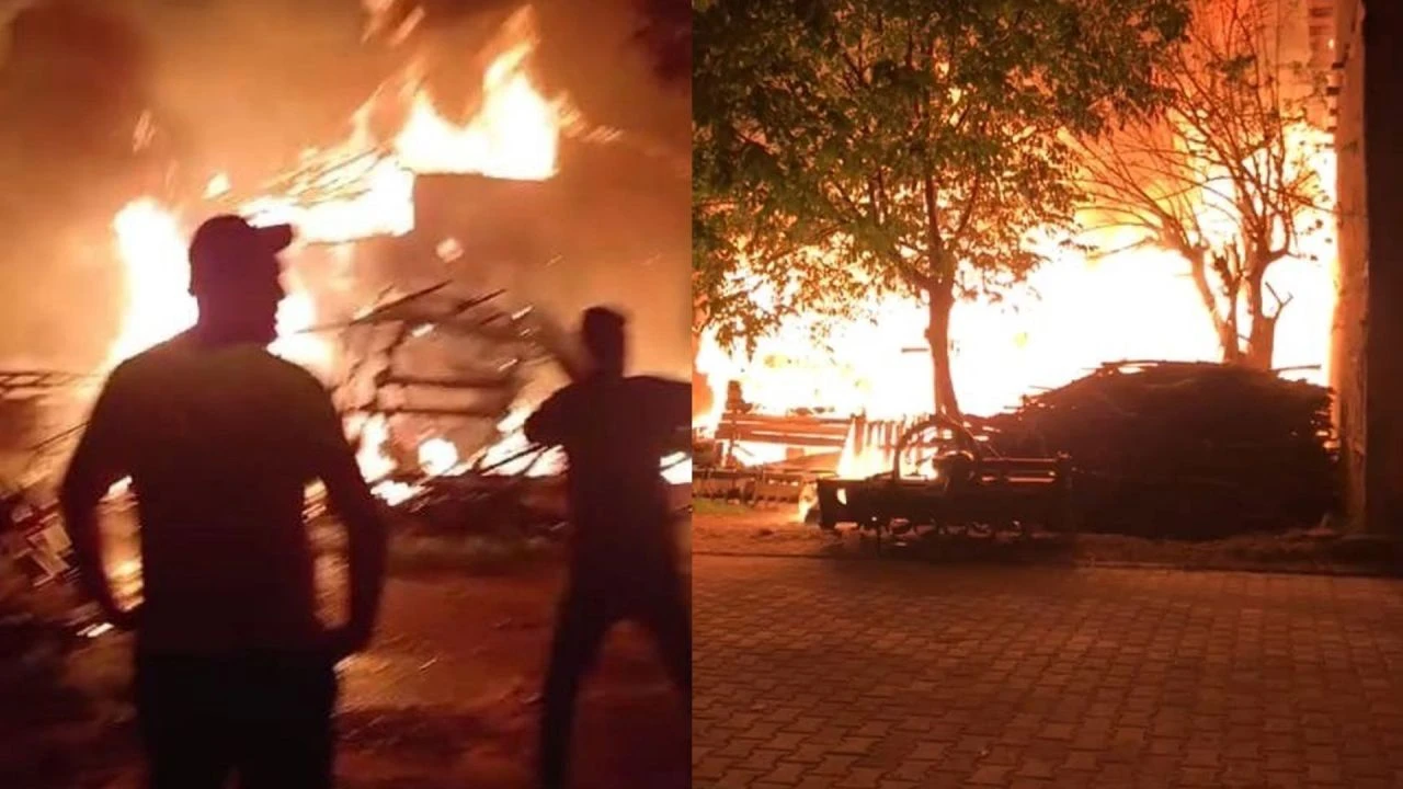 Bursa'da gece yarısı korkutan yangın! 3 ev küle döndü - 1. Resim