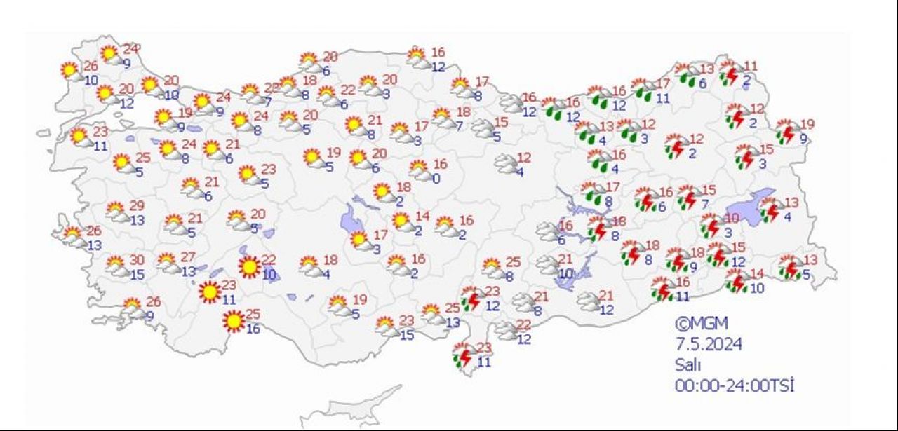 Türkiye ikiye bölündü! Meteoroloji'den 6 Mayıs için hava durumu uyarısı - 3. Resim