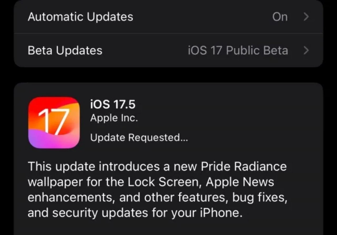 iOS 17.5 RC sürümü iPhone'lar için yayınlandı