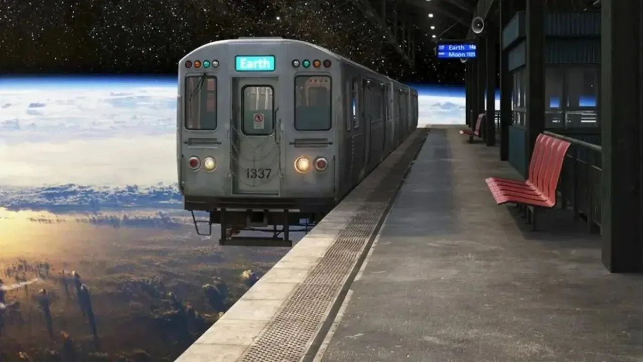 Film değil, gerçek: Ay'da tren yolculuğu resmen başlıyor - 2. Resim