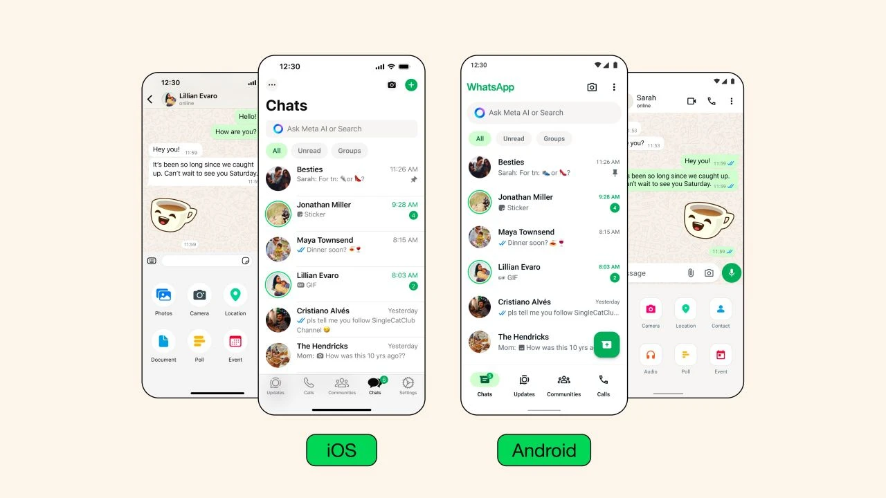 WhatsApp yeniliğe doymadı! Tasarımda 'renk' revizyonu başladı - 1. Resim
