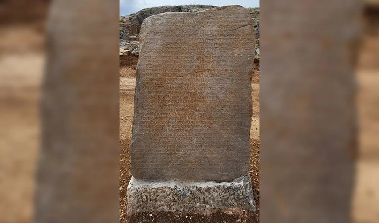 2 bin 100 yıllık steller tarihe ışık tutuyor! Perre Antik Kent'te sergilenecek