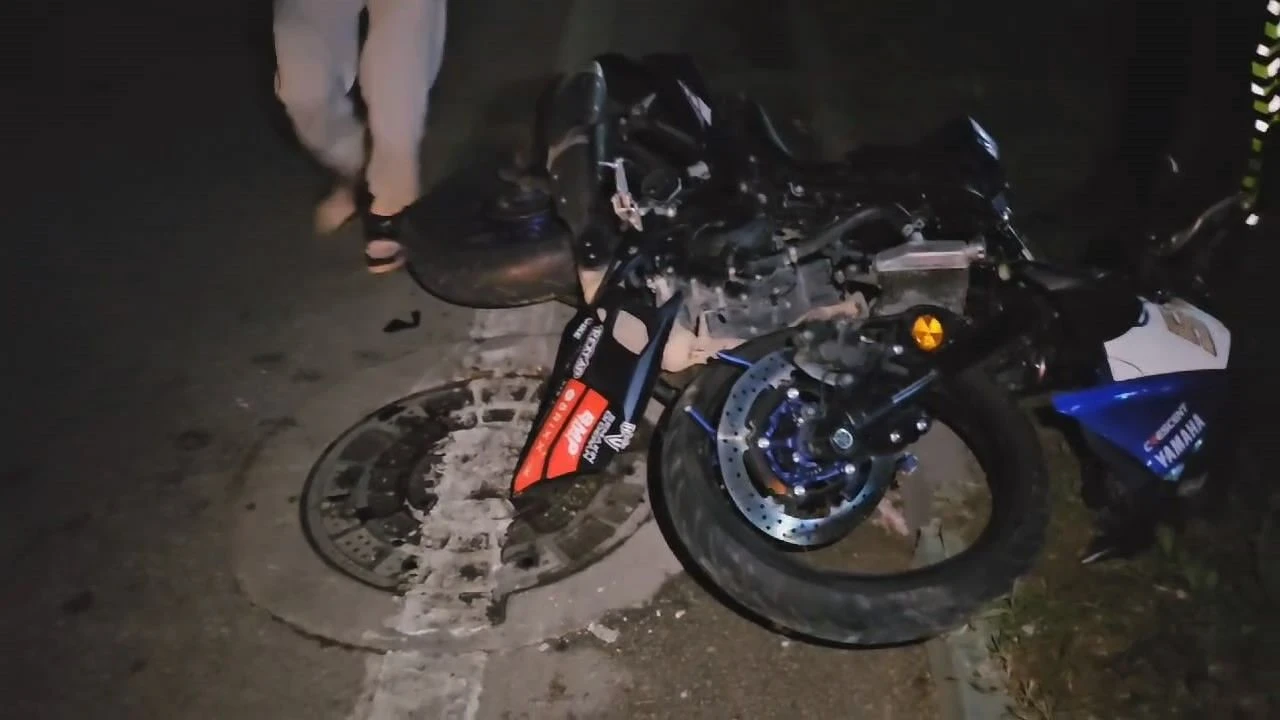 Bursa'da otomobili görmeyen motorcu bir anda çarptı - 2. Resim