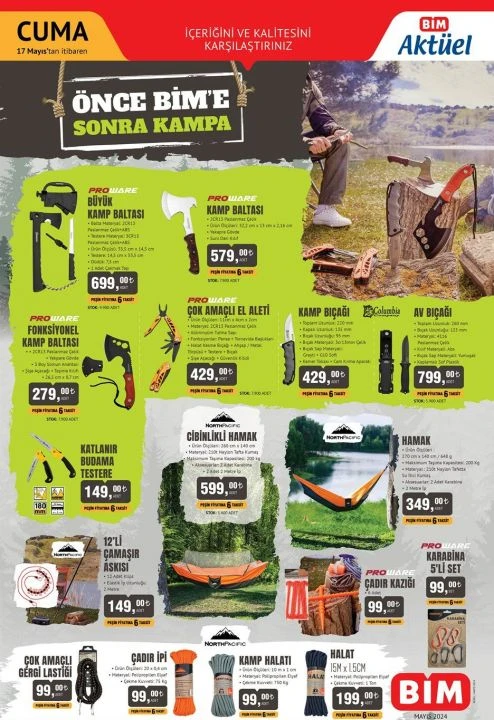 BİM Aktüel 17 Mayıs 2024 kataloğu! Taşınabilir güç istasyonundan, kamp malzemelerine bu hafta gelecek ürünler - 4. Resim