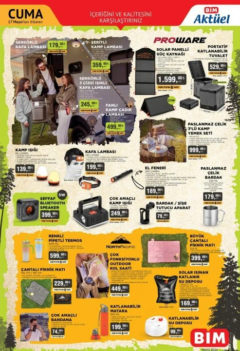 BİM Aktüel 17 Mayıs 2024 kataloğu! Taşınabilir güç istasyonundan, kamp malzemelerine bu hafta gelecek ürünler - 3. Resim
