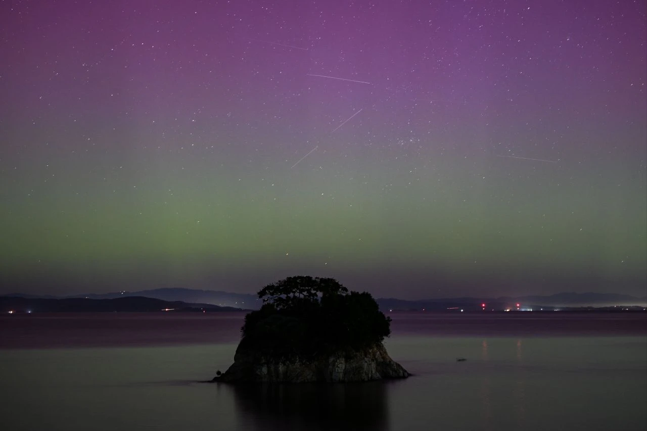 Gökyüzü kuzey ışıkları ile renklendi! Trabzon'dan da görüntülendi