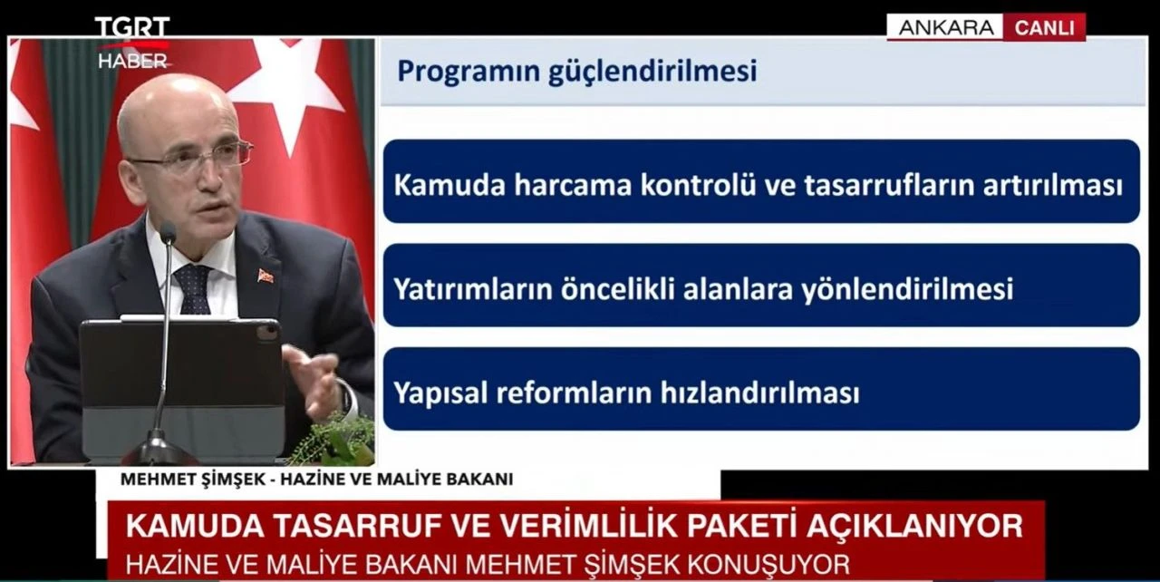 Son dakika! Kamuda kemer sıkma devri! Bakan Şimşek tasarruf paketini açıkladı