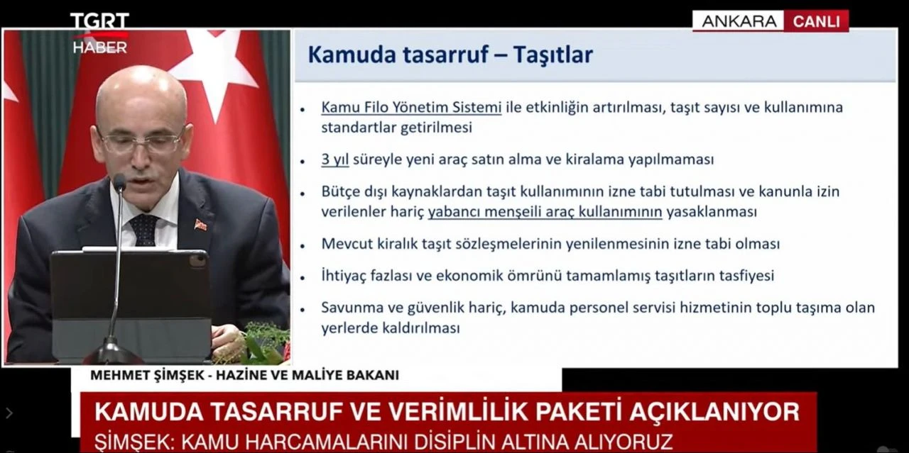 Son dakika! Kamuda kemer sıkma devri! Bakan Şimşek tasarruf paketini açıkladı