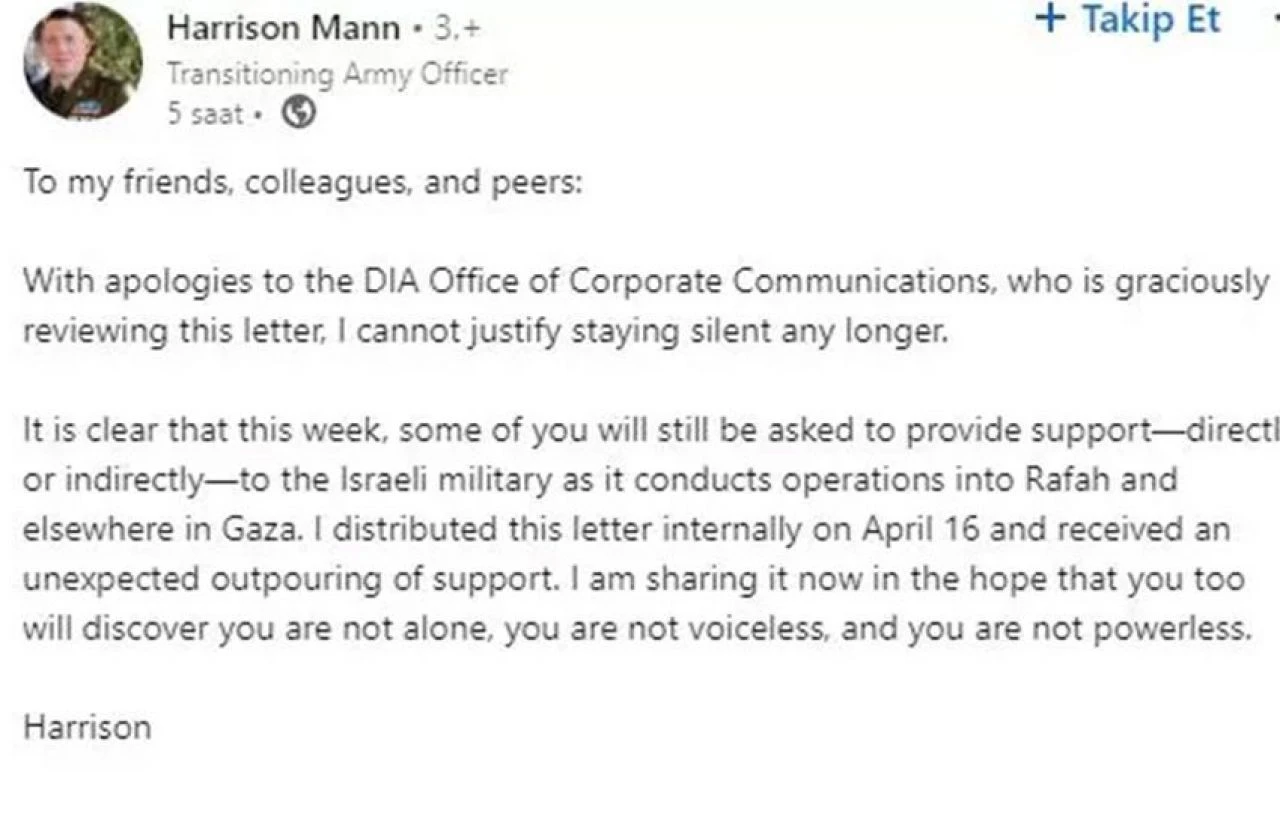 ABD'li binbaşından ülkesine rest! Gazze'deki 'soykırım'a sessiz kalmadı, ordudan ayrıldı - 2. Resim