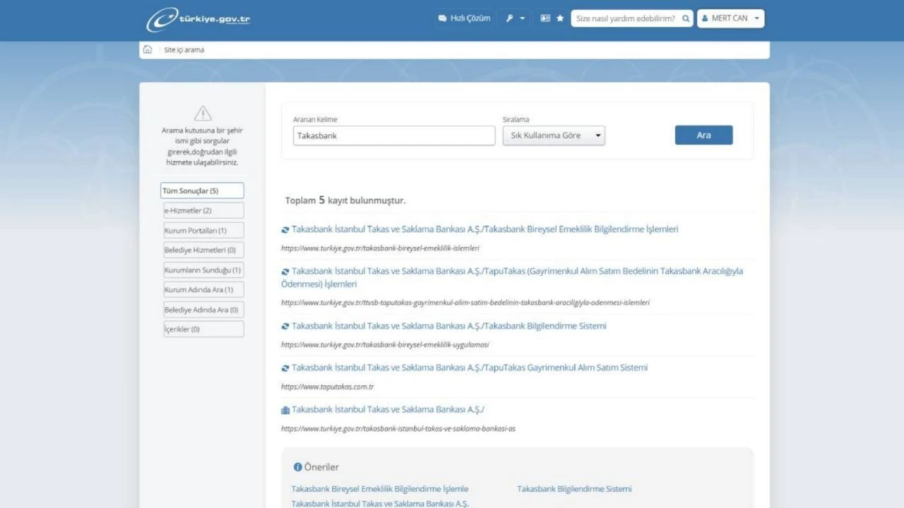 e-Devlet hesaplarınızı kontrol edin! Birikmiş paranız olabilir... Takasbank detayları - 1. Resim