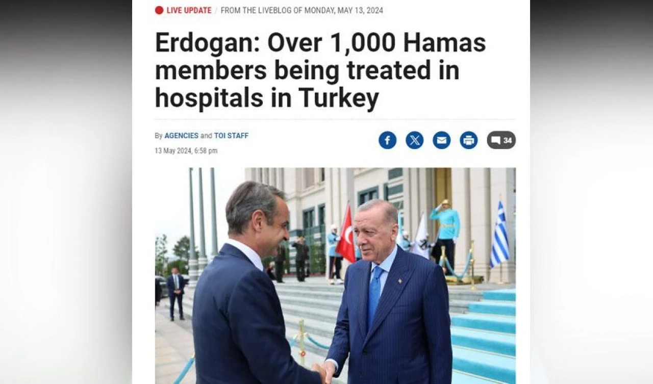 Erdoğan'ın Miçotakis ile zirvesindeki Hamas mesajı dünya manşetlerinde - 3. Resim