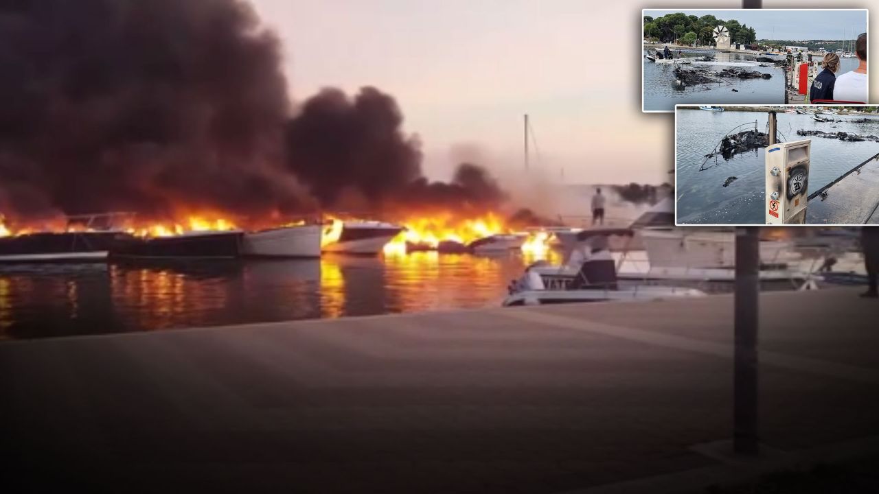 Marinada yangın çıktı! Onlarca tekne küle döndü