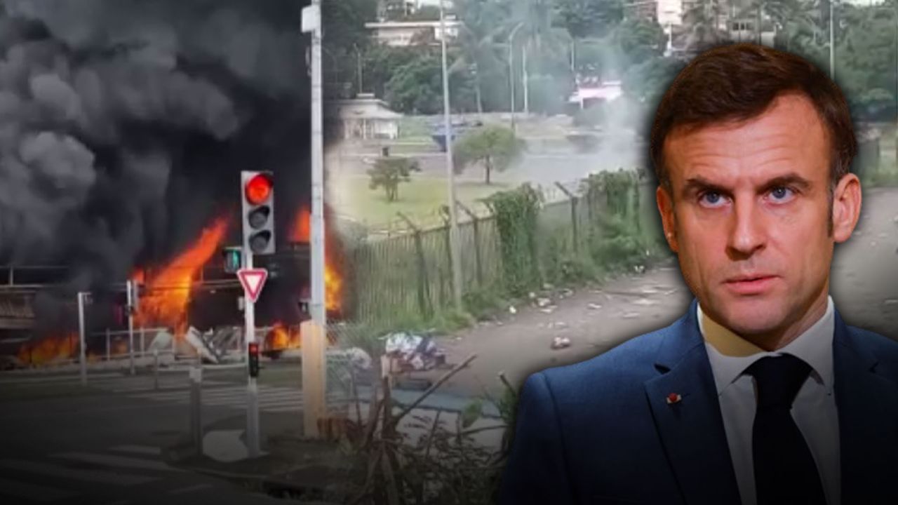 Yeni Kaledonya&#039;daki şiddet olaylarına Macron&#039;dan &#039;olağanüstü hal&#039; çözümü