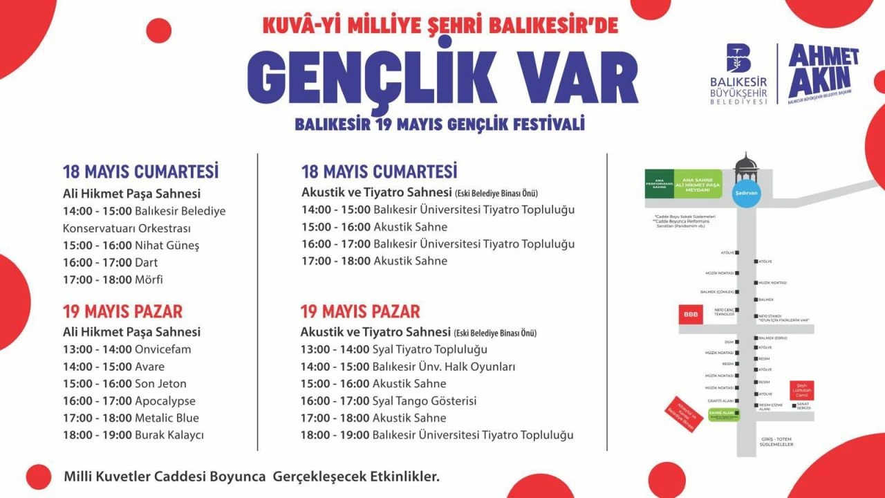 19 Mayıs Gençlik ve Spor Bayramı coşkusu ücretsiz konserlerle yaşanacak! Mersin ve Balıkesir etkinlik takvimi - 2. Resim