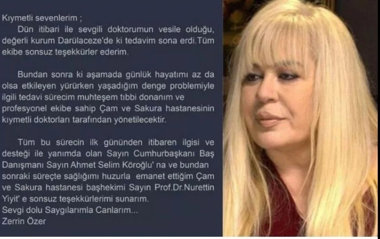 Darülaceze’de tedavi görmüştü! Zerrin Özer aylar sonra ilk kez görüntülendi