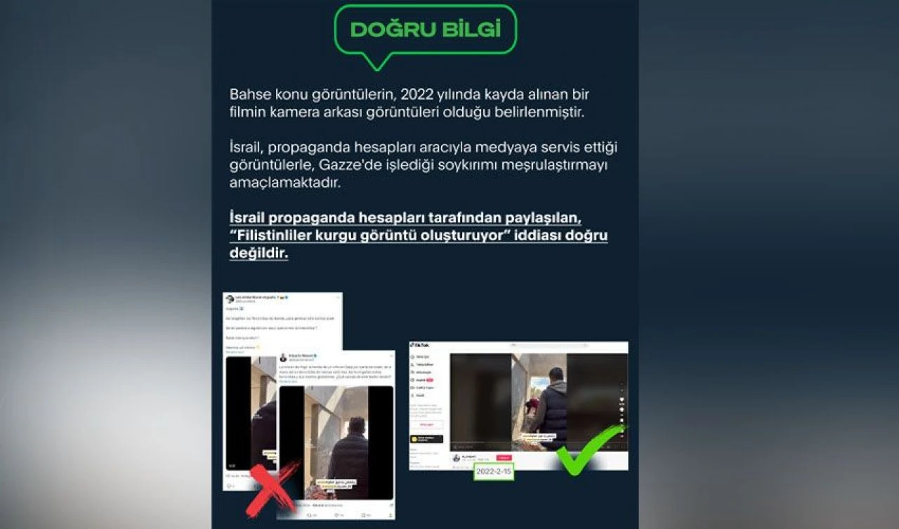 'Filistinliler sahte yaralanma videosu çekiyor' yalanı patladı! Film görüntülerini yayıyorlar