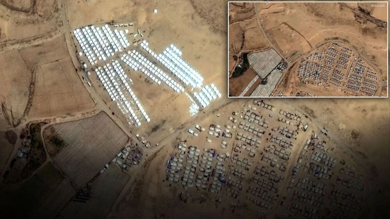 Filistinlilere zulüm uydu görüntüleriyle ortaya çıktı! İşte Refah'ta öncesi ve sonrası