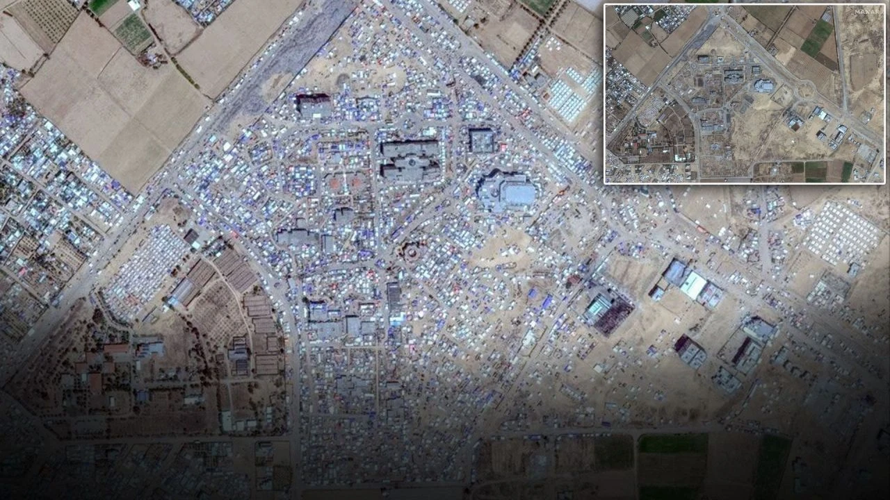 Filistinlilere zulüm uydu görüntüleriyle ortaya çıktı! İşte Refah'ta öncesi ve sonrası