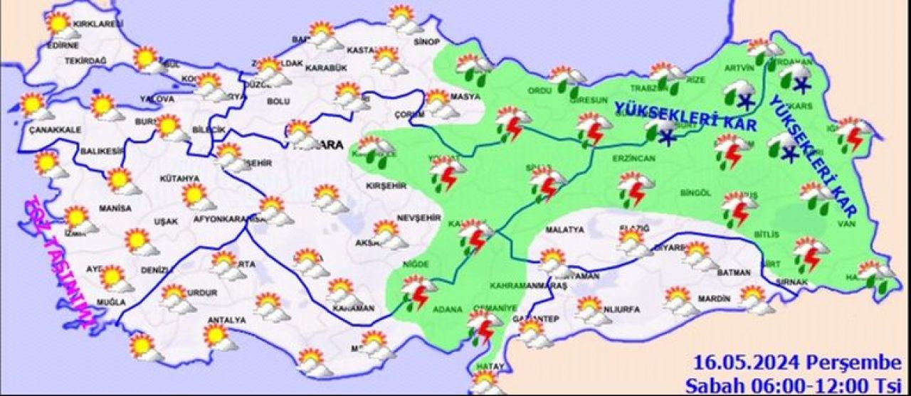 Meteoroloji 16 Mayıs hava durumunu duyurdu! Üç bölgeye çöl tozu tehlikesi geri geliyor! - 1. Resim