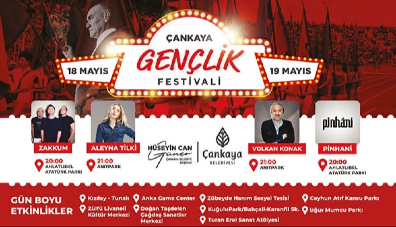 Ücretsiz konserler: Yurdun dört bir yanında kutlanacak olan 19 Mayıs'ta Ankara ve Eskişehir etkinlik takvimi