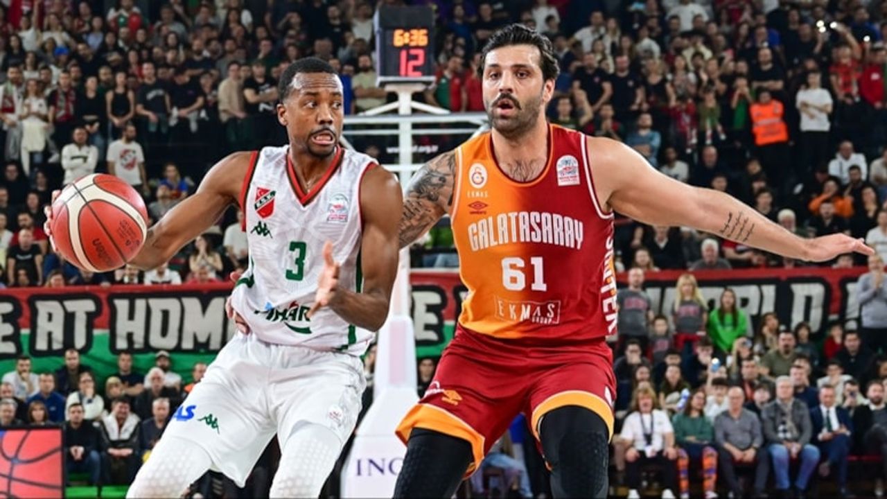 Basketbol Süper Ligi play-off çeyrek finalde Galatasaray Karşıyaka&#039;ya 90-87 yenildi