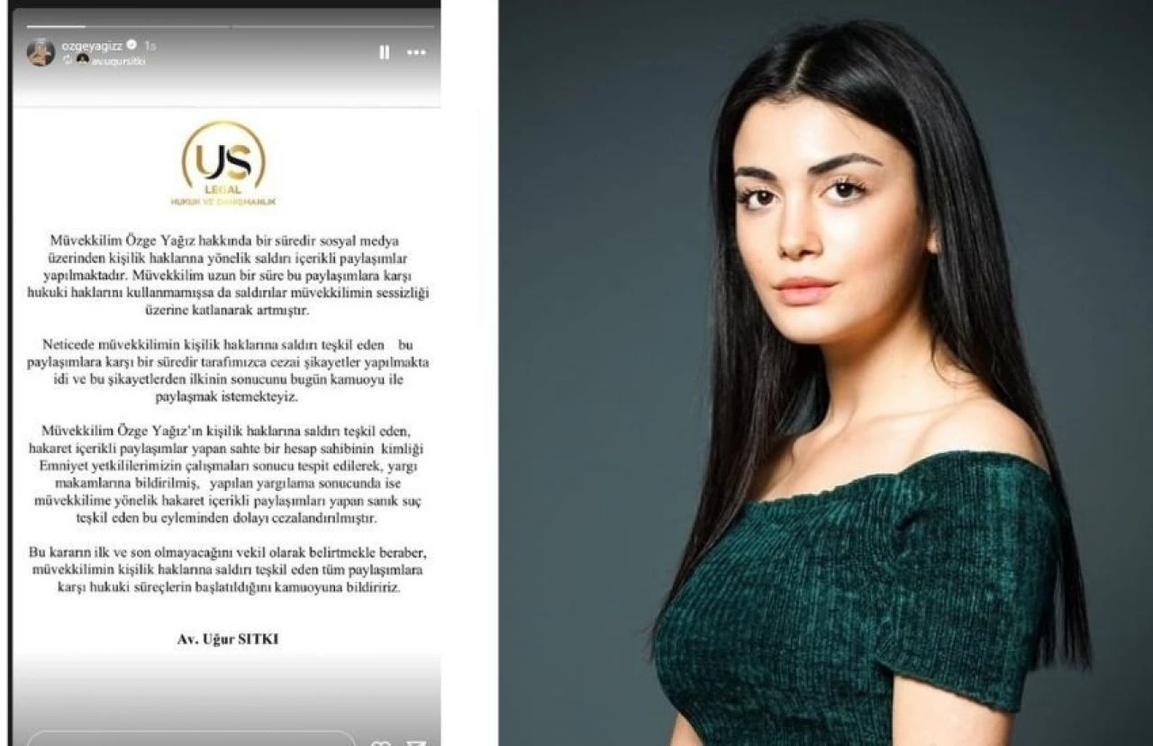 Özge Yağız suç duyurusunda bulundu - 1. Resim