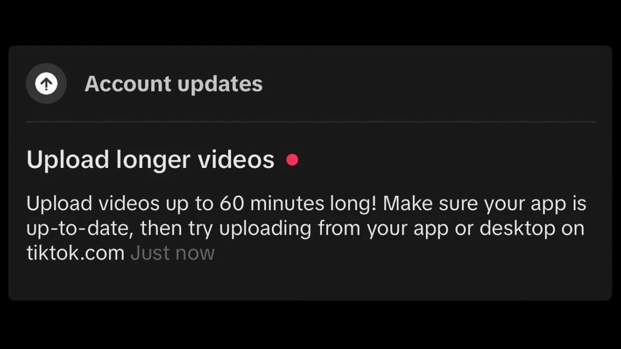 TikTok, 60 dakikalık video yükleme özelliğini test ediyor - 1. Resim