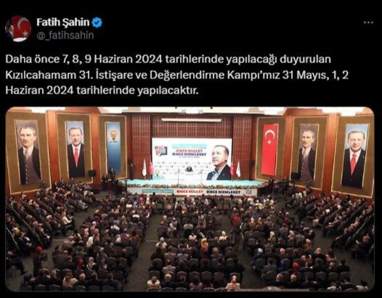 AK Parti Kızılcahamam kampı 31 Mayıs ile 2 Haziran tarihleri arasında yapılacak - 1. Resim
