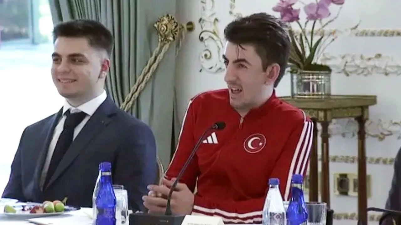 Cumhurbaşkanı Erdoğan ile milli sporcu arasında güldüren diyalog: Sizi dünya yenemedi ben nasıl yeneyim