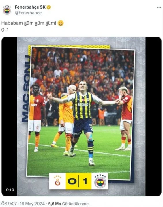 Fenerbahçe'den Galatasay'ın koreografisine Hababamlı gönderme - 1. Resim