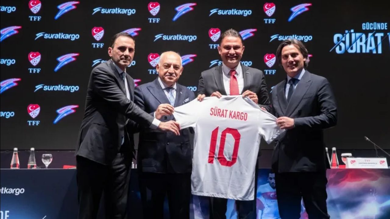 A Milli Futbol Takımı'nın yeni sponsoru Sürat Kargo oldu