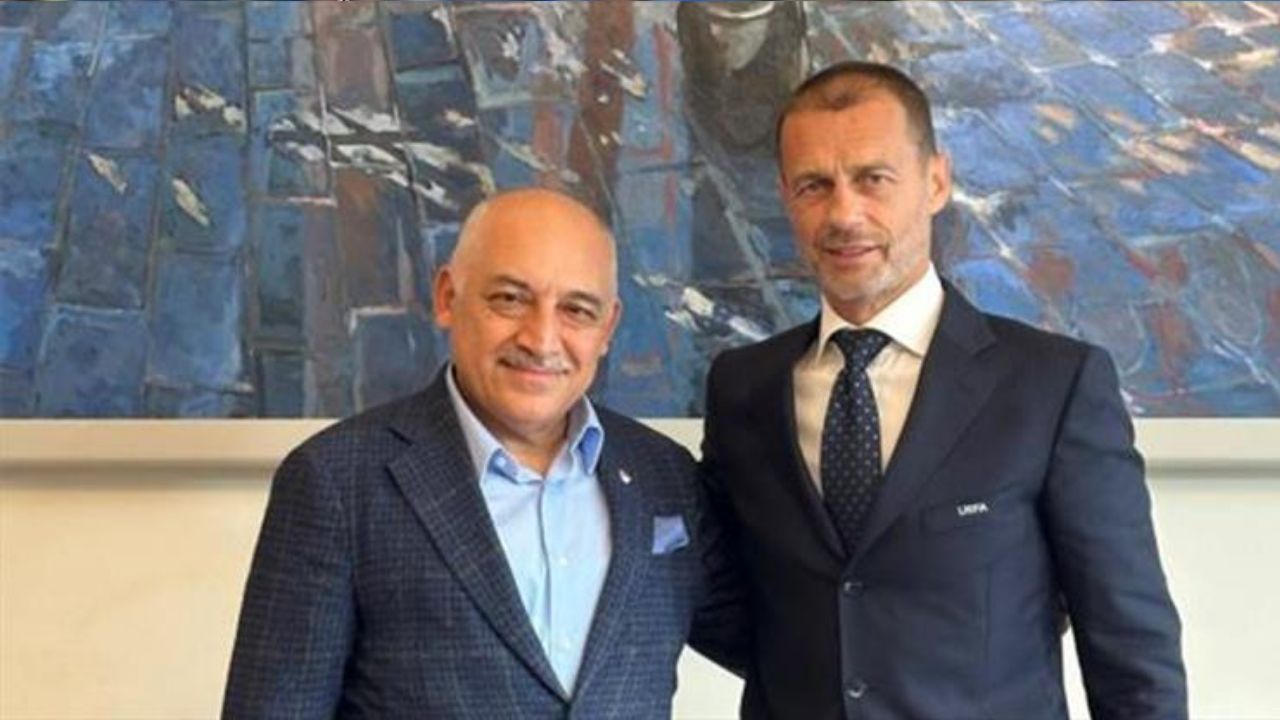 Mehmet Büyükekşi&#039;ye UEFA Başkanı Ceferin&#039;den tebrik