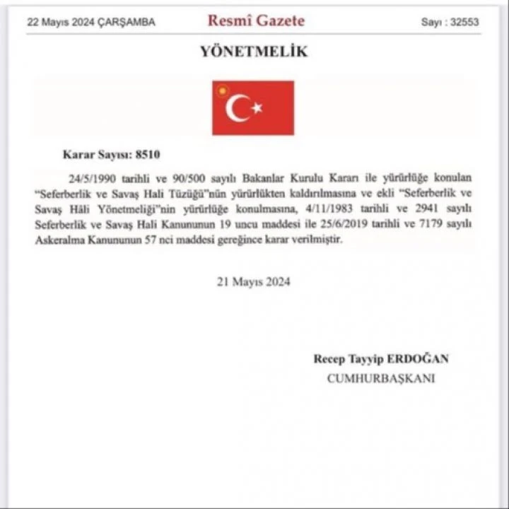 Seferberlik ve Savaş Hali Yönetmeliği'nde ne değişti? - 1. Resim