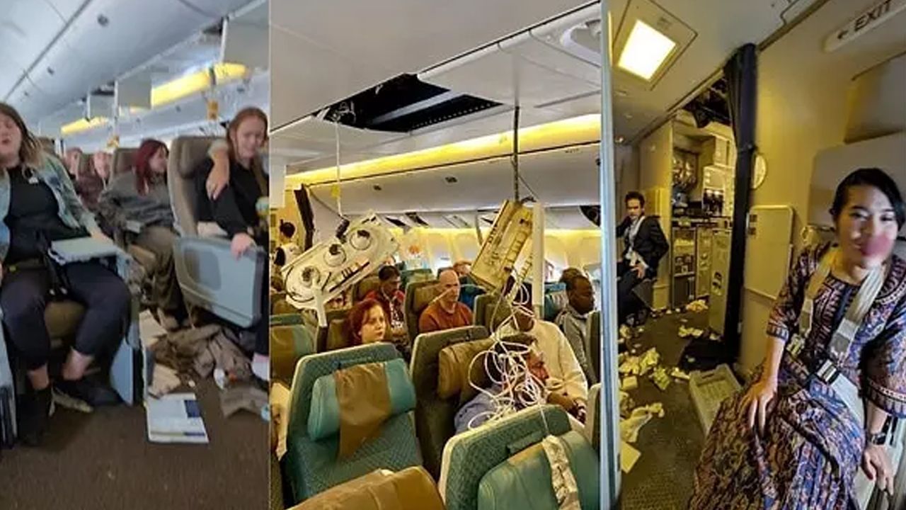 Şiddetli türbülansa giren uçakta olan 20 kişi yoğun bakıma alındı