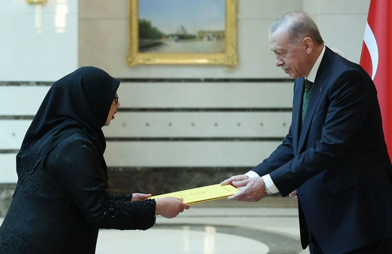 Büyükelçilerden Cumhurbaşkanı Erdoğan'a güven mektubu - 2. Resim