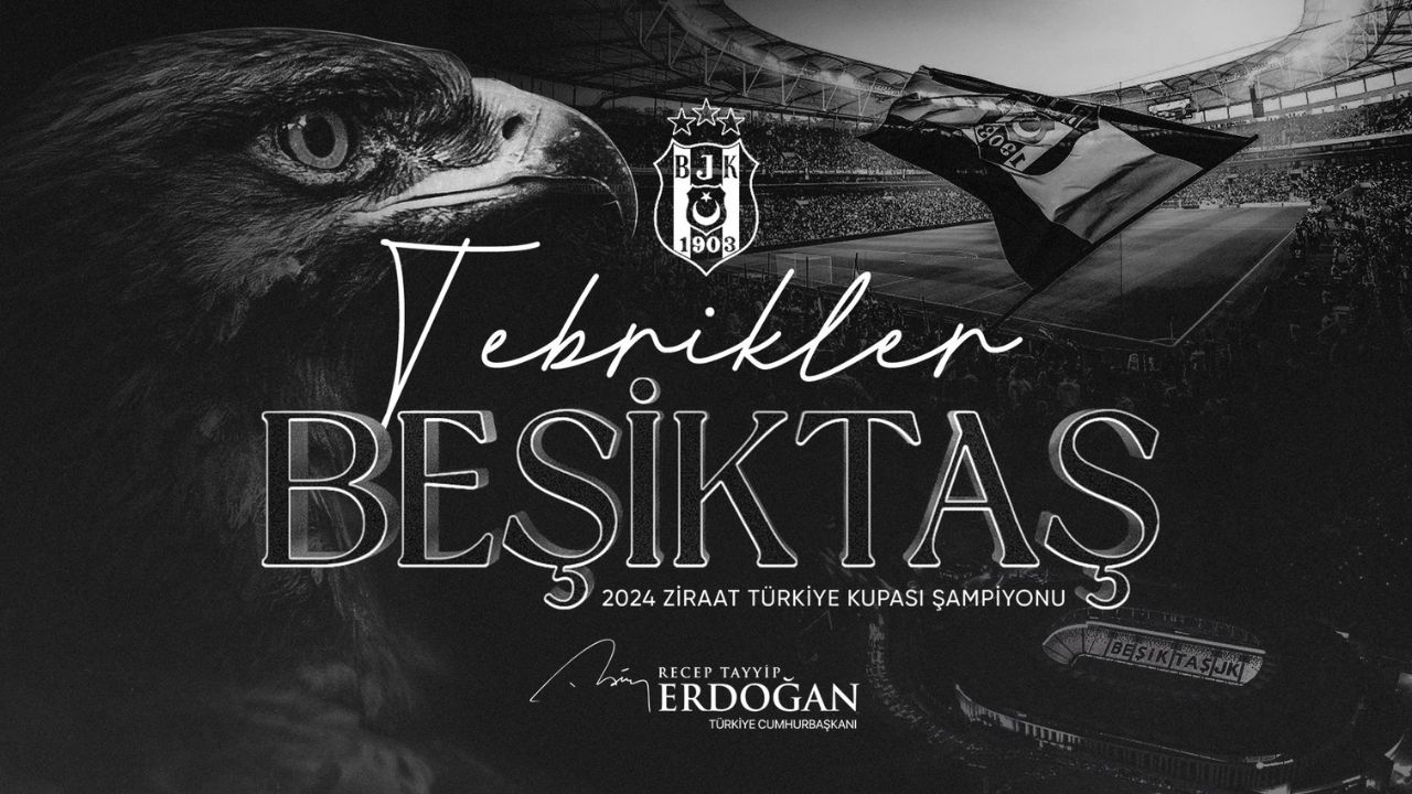 Cumhurbaşkanı Recep Tayyip Erdoğan Beşiktaş&#039;ı kutladı!